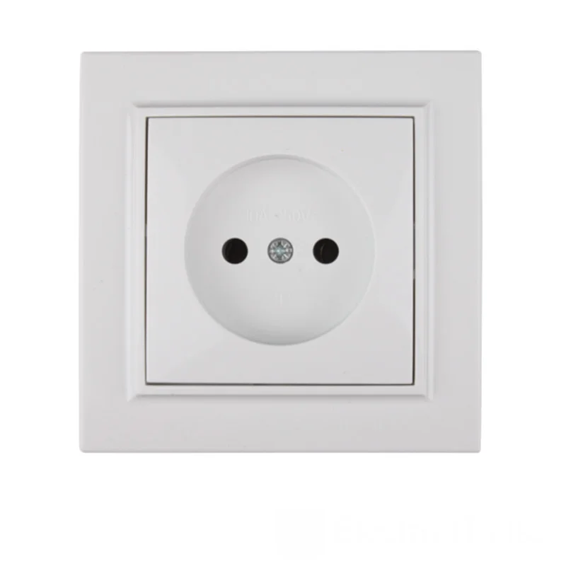 Розетка без заземлення 16А, Enzo  білий