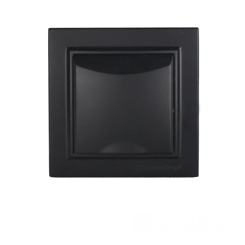 Розетка із заземленням з кришкою,  вологозахищена 16A, Enzo  бездоганний графіт