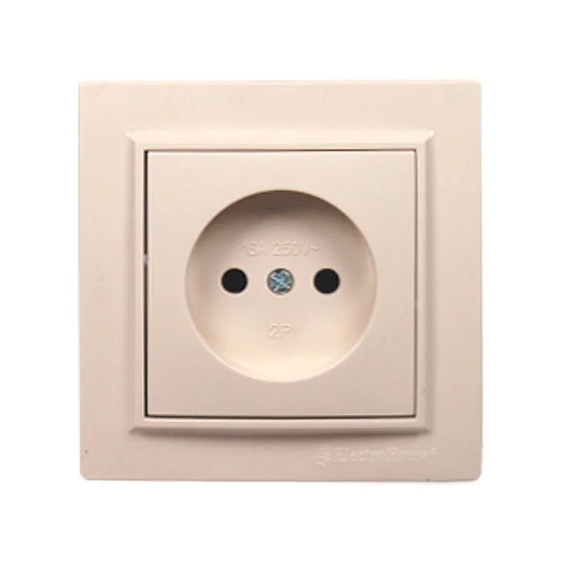 Розетка без заземлення 16А, Enzo  лате