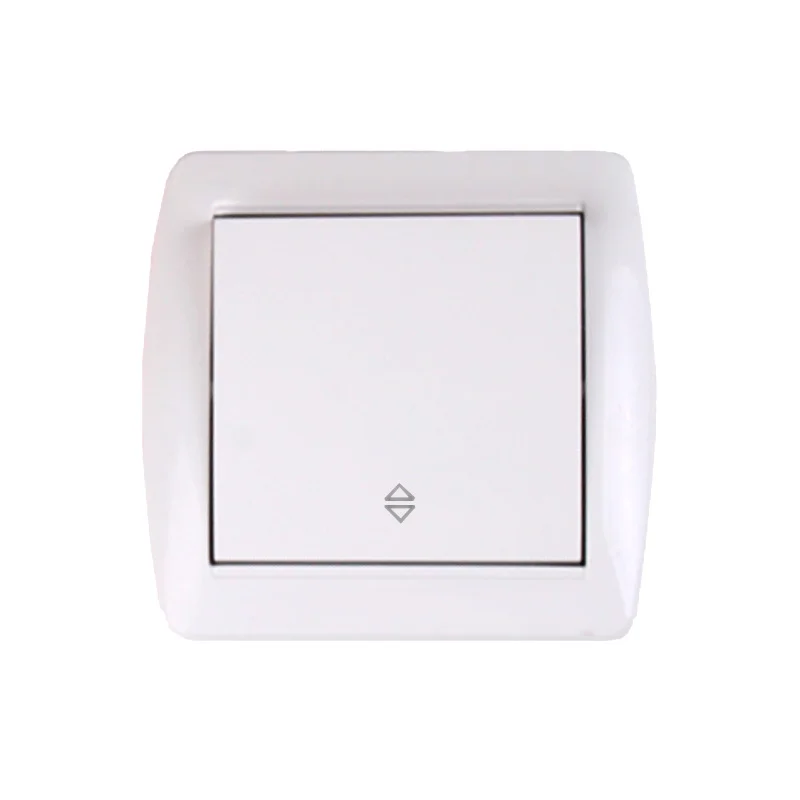 Вимикач одноклавішний прохідний, Acura  білий