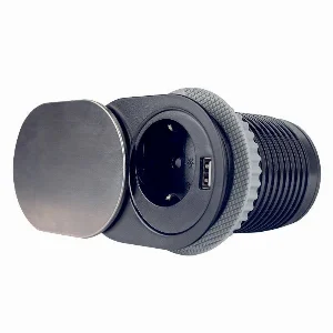 Меблева розетка  1 x 16А , 1 x USB 2.4А, провід 3 x 1.5 mm²