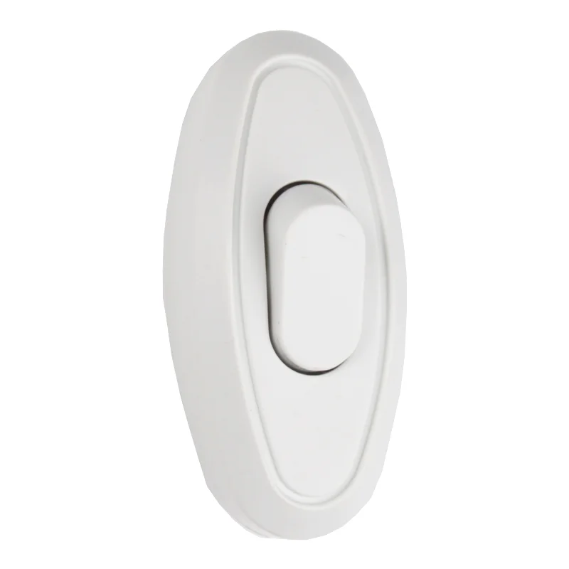 Вимикач для бра в індивідуальній упаковці, білий — фото 2