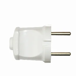 Вилка без заземлення, білий