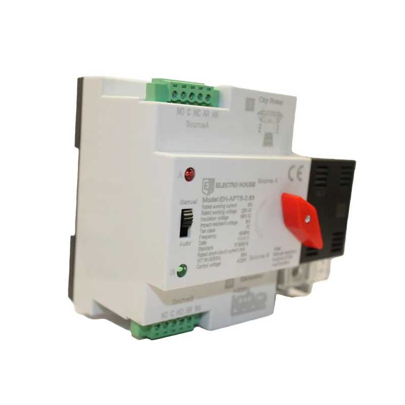 Автоматичний перемикач живлення 2P  63 А — фото 3