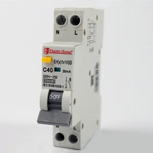 Дифф. автомат  16A 1p+N  (1 модуль) 230-240 В  6кА