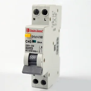 Дифф. автомат  25A 1p+N  (1 модуль) 230-240 В  6кА