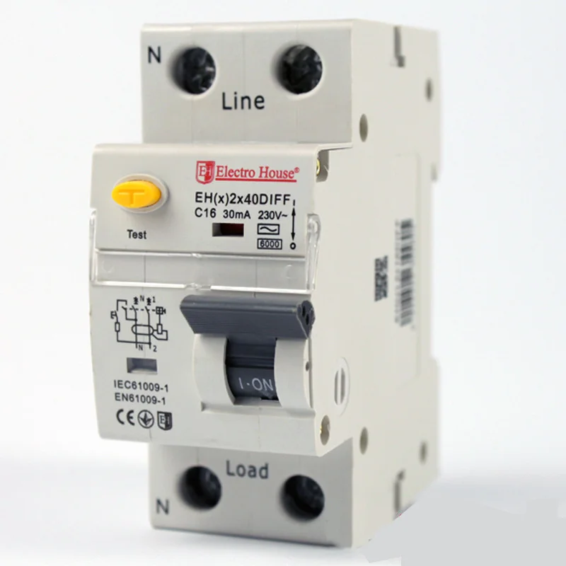 Дифф. автомат  40A 1p+N  (2 модулі) 230-240 В  4.5кА