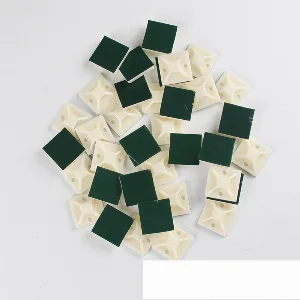 Майданчик для стяжки самоклеючий 20х20 мм , 100 шт., білий — фото 2