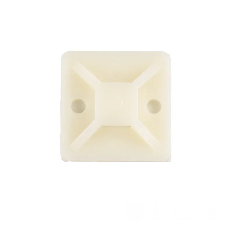 Майданчик для стяжки самокл.  25х25 мм  100 шт../уп. білий — фото 3