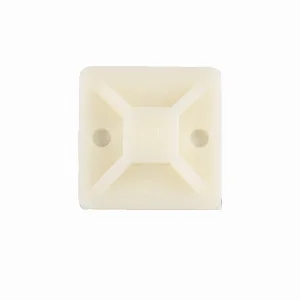 Майданчик для стяжки самокл.  25х25 мм  100 шт../уп. білий