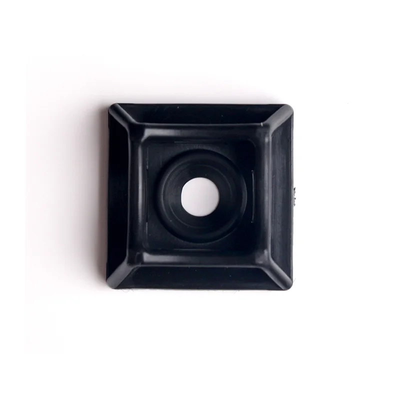 Майданчик для стяжки універсальний  Ø4мм, 20х20 мм , 50 шт., чорний