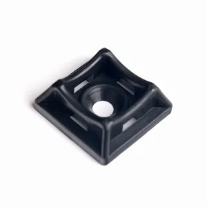 Майданчик для стяжки універсальний  Ø4мм, 20х20 мм , 50 шт., чорний