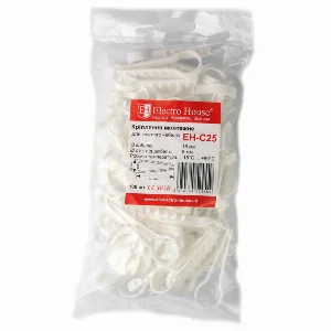 Кріплення монтажне для круглого кабелю Ø16 мм, отвір під дюбель Ø8 мм, 50 шт. — фото 1