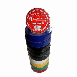 Ізоляційна стрічка Асорті 0,15мм x 18 мм x 11 м 10 шт