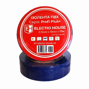 Синя  ізоляційна стрічка 17 м