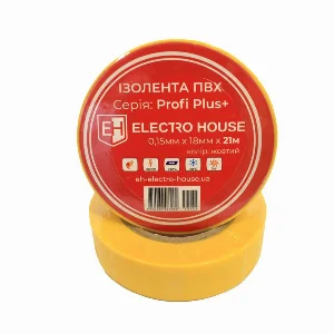 Жовта ізоляційна стрічка 21 м