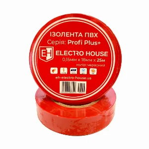 Червона ізоляційна стрічка 25 м