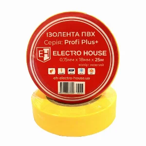 Жовта ізоляційна стрічка 25 м