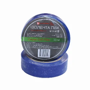 Ізоляційна стрічка ПВХ  Soft Flex 10 м, синій