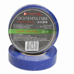 Ізоляційна стрічка ПВХ  Soft Flex 25 м , синій