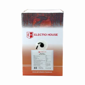 Мережевий кабель UTP cat5e 4х2х0,51 мм²  Cu  PE чорний, зовнішній монтаж