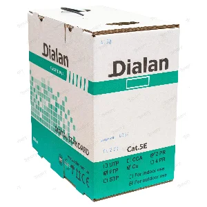 Вита пара FTP Cat.5E 2PR Cu (350МГц) PE Outdoor 305 м Dialan — фото 1