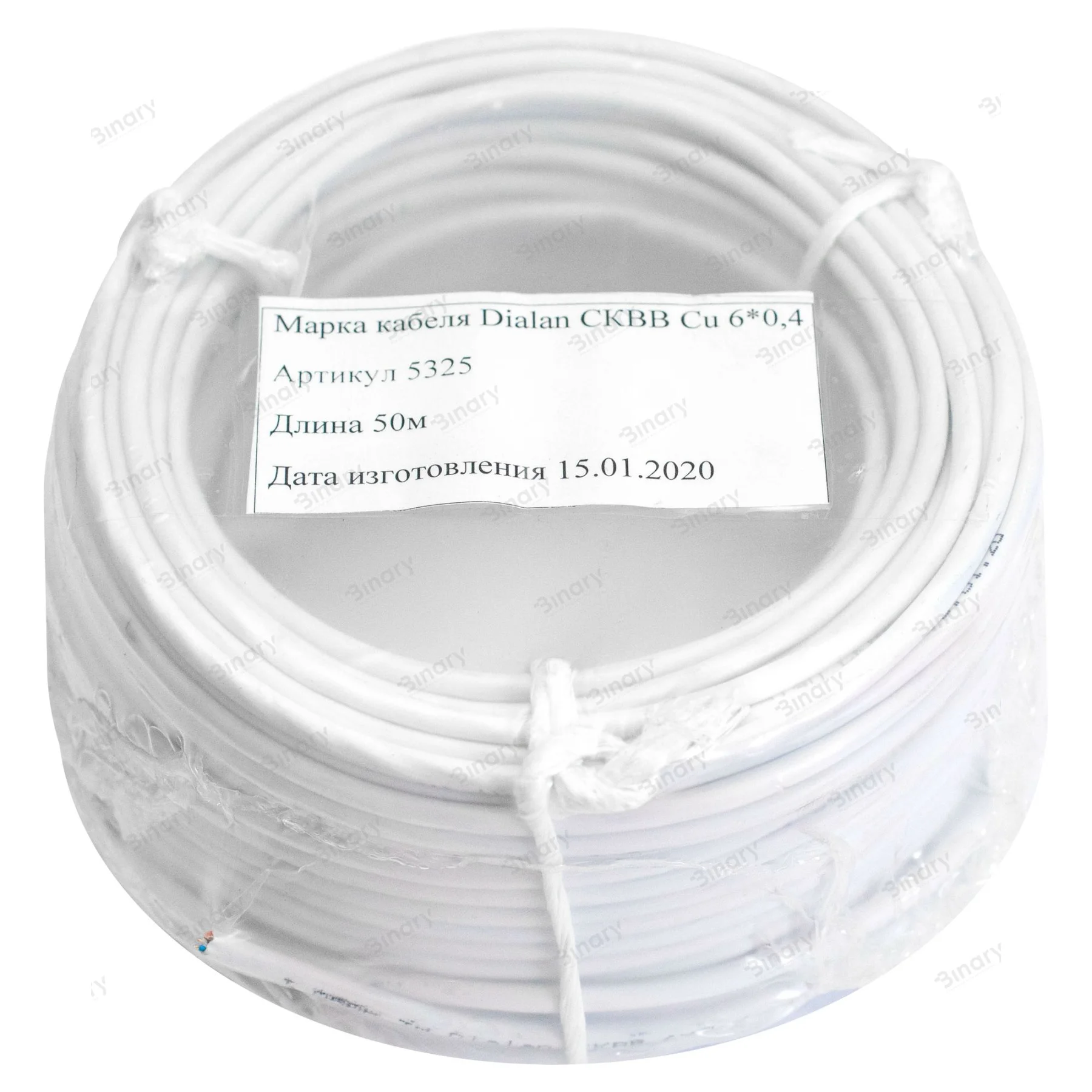 Сигнальний кабель (мідь) СКВВ (ПСВВ) 6x0.4 бухта 50м Dialan — фото 3