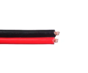 Акустичний кабель Dialan CCA 2x0.75 мм ПВХ 100 м Чорно-Червоний — фото 1