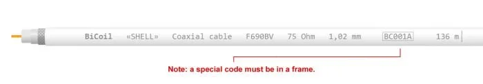 Коаксиальний кабель BiCoil F690BV SHELL CCS 1.02 мм 75 Ом 100м — фото 4