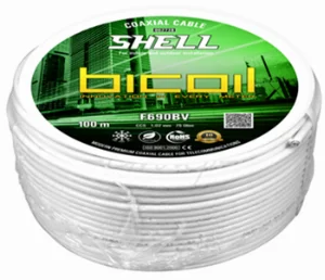 Коаксиальний кабель BiCoil F690BV SHELL CCS 1.02 мм 75 Ом 100м — фото 7