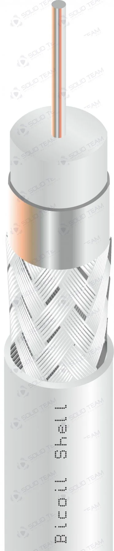 Коаксиальний кабель BiCoil F690BV SHELL CCS 1.02 мм 75 Ом 100м — фото 5