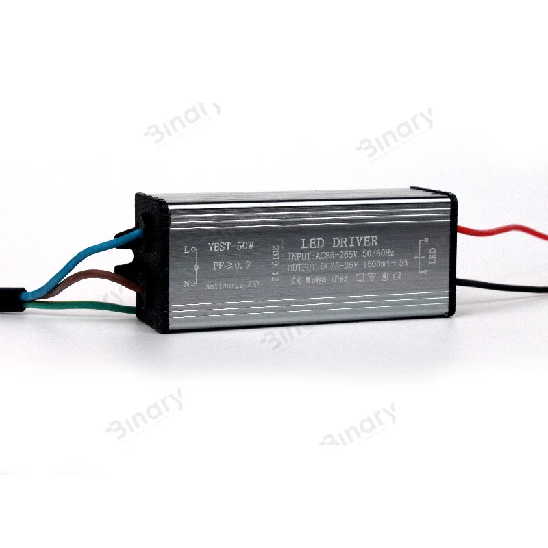 Драйвер для вуличного світильника 50 Вт IN:85-265 В, OUT:25-36 В 1500 мA IP65