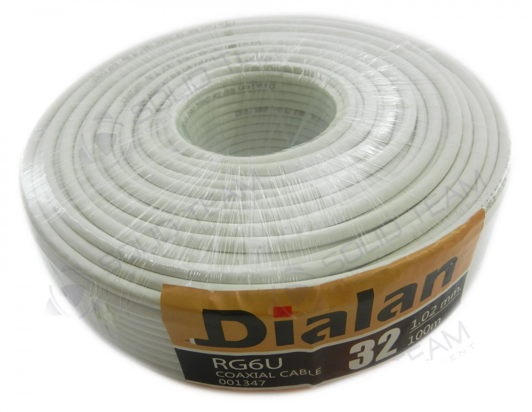Коаксиальний кабель Dialan RG6U 32W CCS 1.02 мм 75 Ом 100м — фото 4