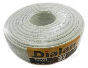 Коаксиальний кабель Dialan RG6U 32W CCS 1.02 мм 75 Ом 100м