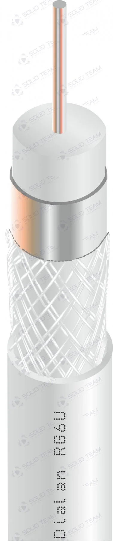 Коаксиальний кабель Dialan RG6U 32W CCS 1.02 мм 75 Ом 100м — фото 2