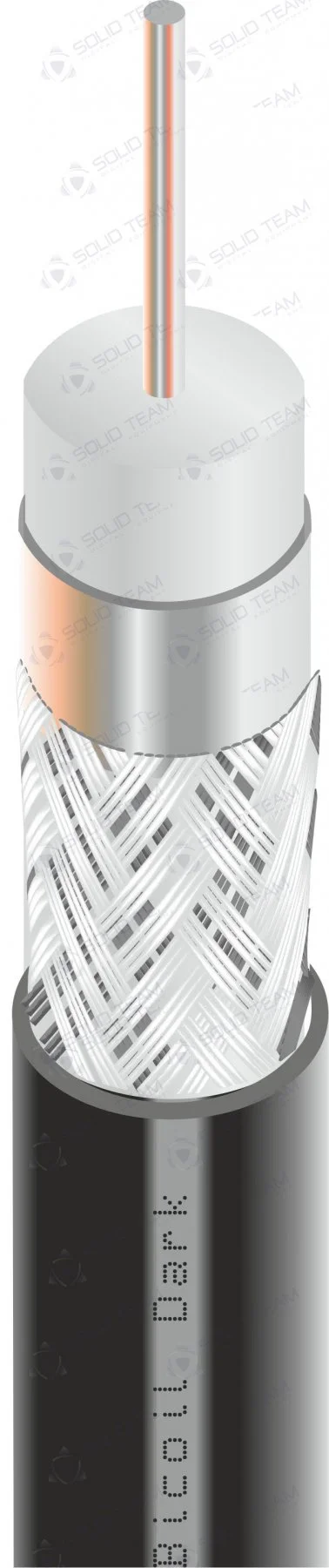 Коаксиальний кабель BiCoil F660BV DARK CCS 1.02 мм 75 Ом 305м — фото 6