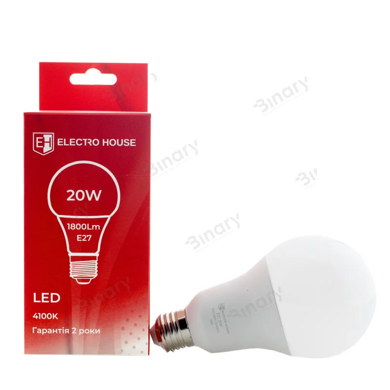 LED лампа A70 E27 20 Вт 4100К