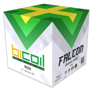 Коаксиальний кабель BiCoil RG59 FALCON Cu 0.81 мм 75 Ом 305м