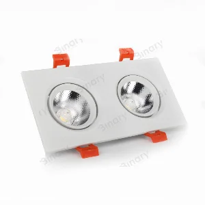 LED Світильник стельовий Білий подвійний 5Wx2 кут повороту 45° 4100К