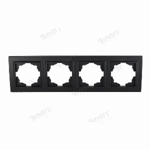 Рамка четырехместная Графит