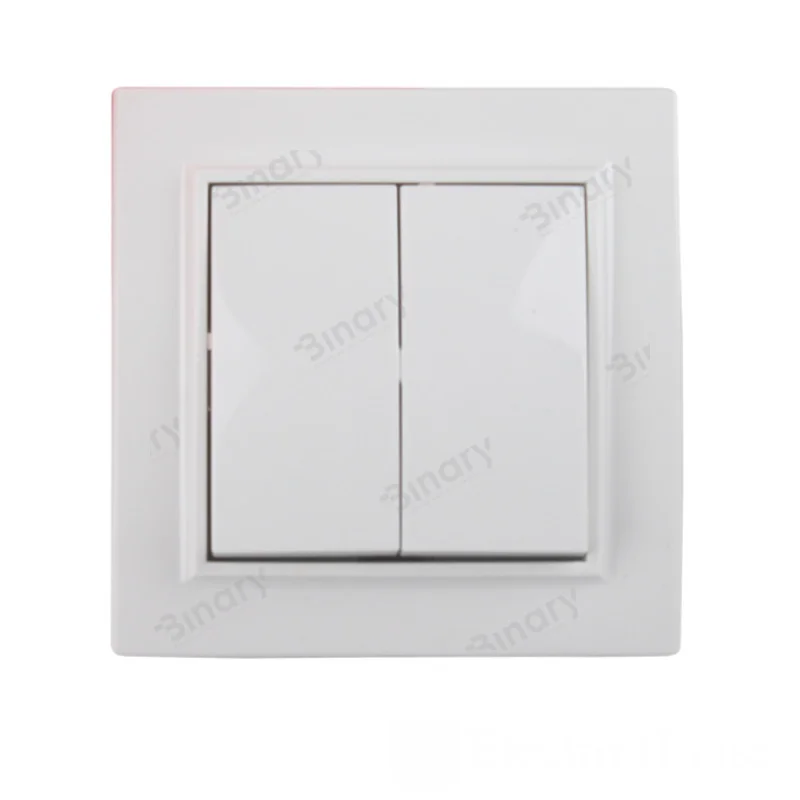 Вимикач подвійний Білий