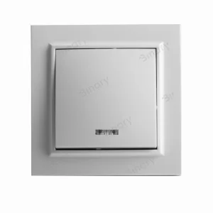 Вимикач із підсвічуванням Білий