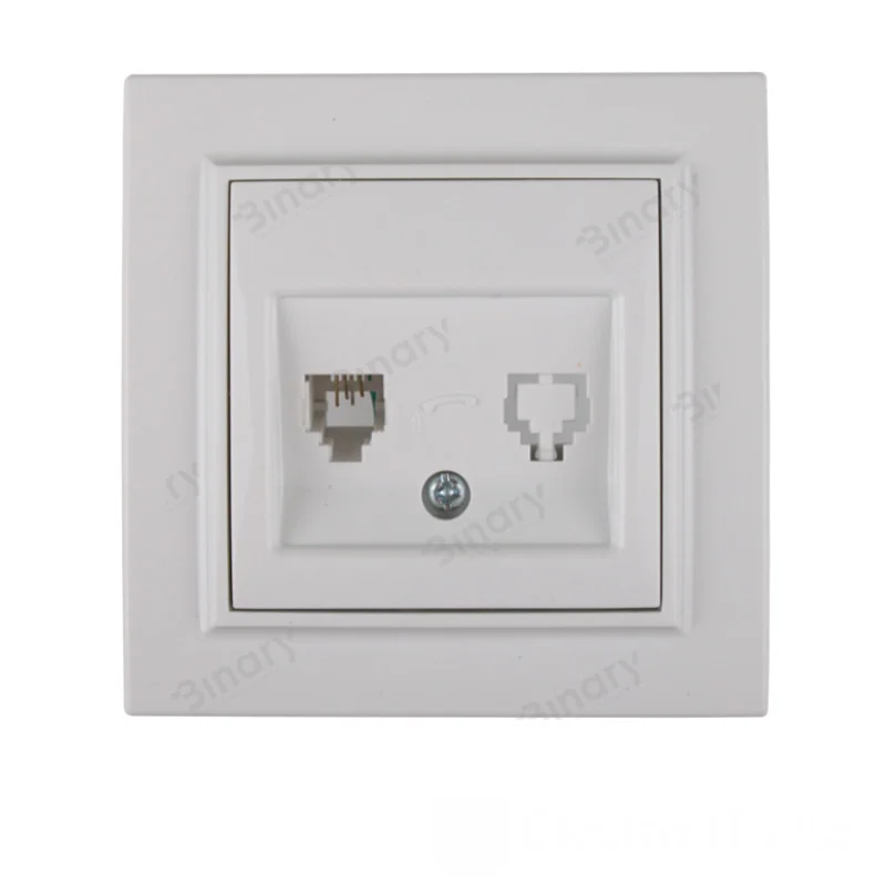 Розетка телефонна Enzo Білий