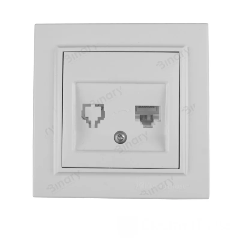 Розетка комп'ютерна 1х8P8C Enzo Білий