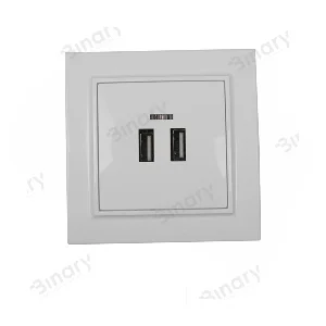 Розетка USB (2 порти) 2 A Enzo Білий