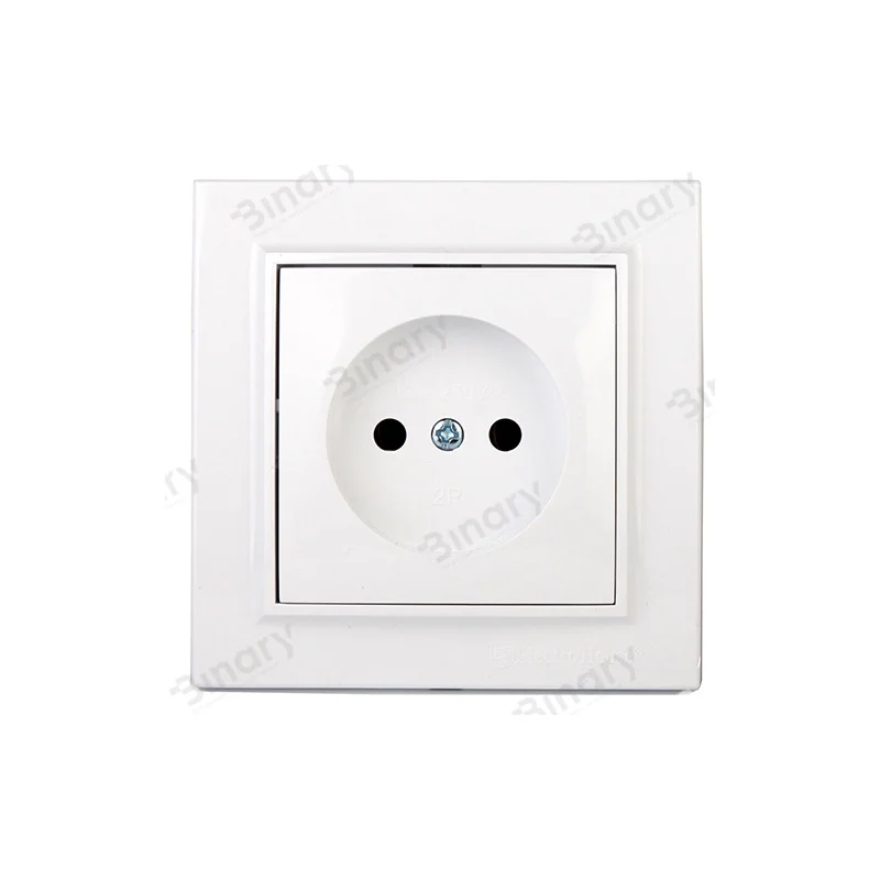 Розетка б/з (матеріал термопластик) 16 А Enzo Білий