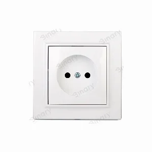 Розетка б/з (матеріал термопластик) 16 А Enzo Білий