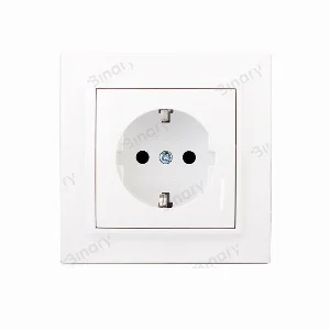 Розетка з/з (матеріал термопластик) 16 А Enzo Білий