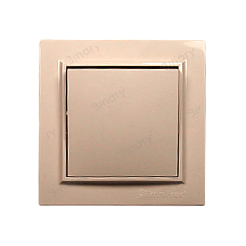 Вимикач одноклавішний Enzo Латте