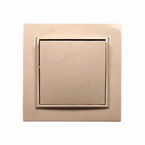 Вимикач одноклавішний Enzo Латте